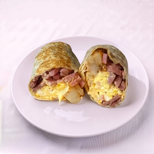 Pork Roll Breakfast Burrito.