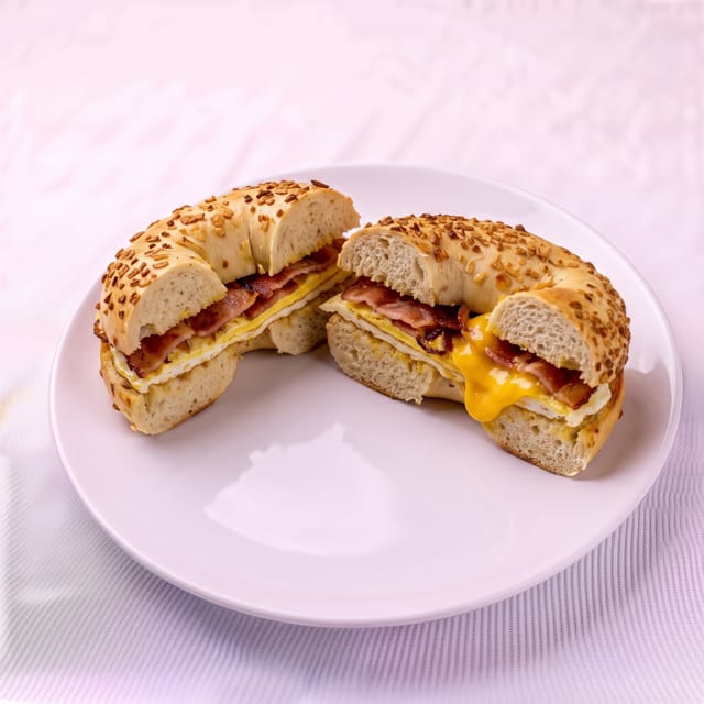 Meat, Egg, & Cheese Sandwich.
