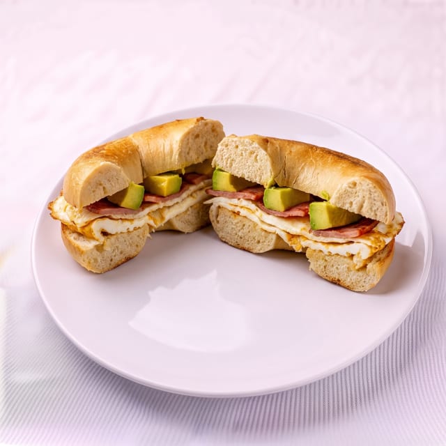 Turkey Bacon, Avocado, & Egg Whites Sandwich.
